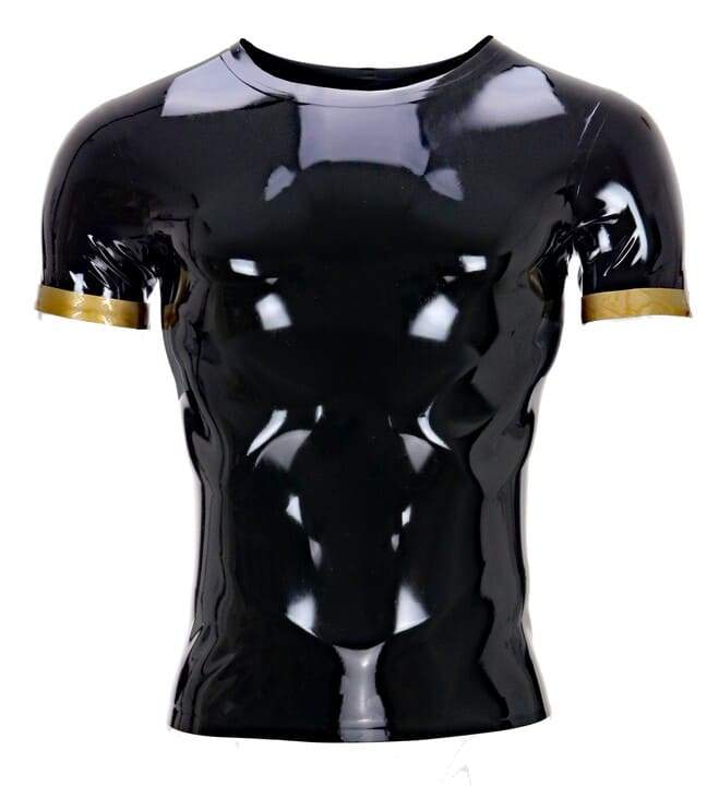 Latex Shirt SNAKE Laser Edition black gold